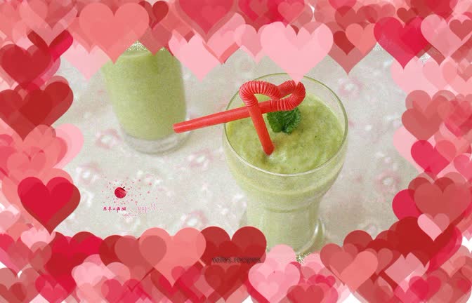 Avocado and three-melon paste