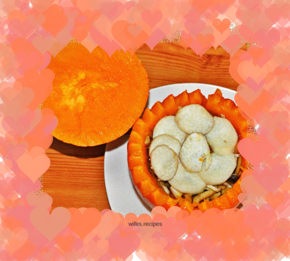 Curry Pumpkin Steamed Mushrooms