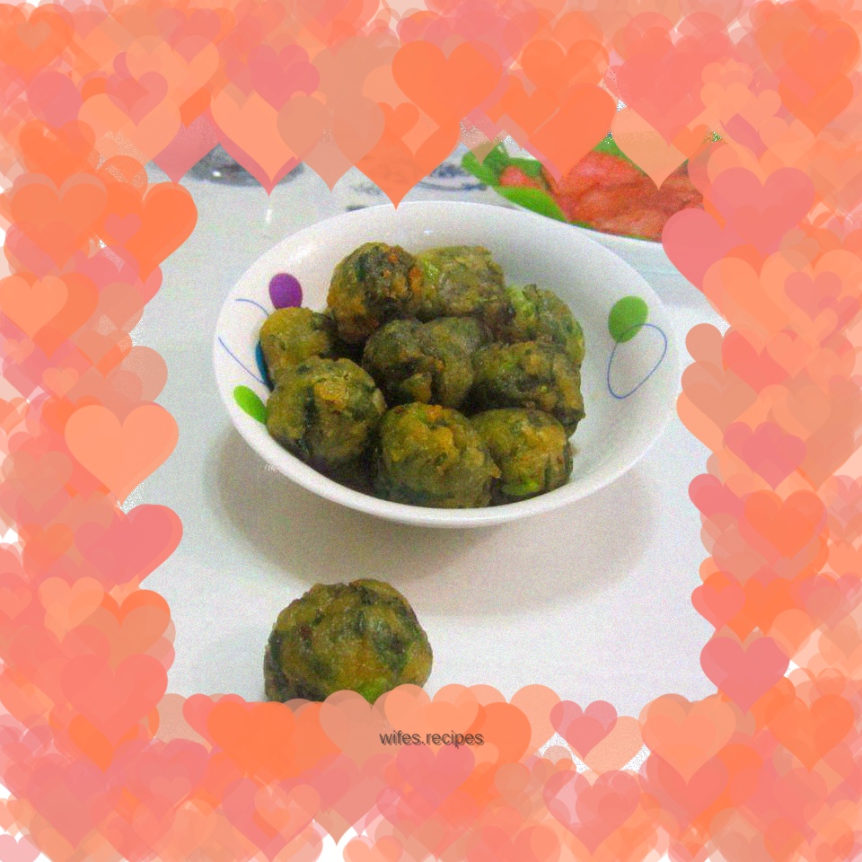 Glutinous rice flour vegetable balls