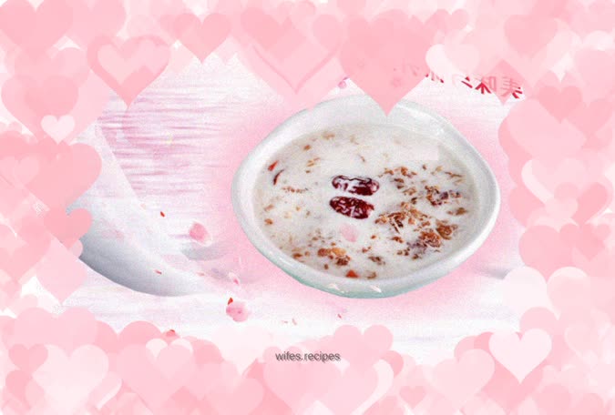 Coconut milk peach gum saponin rice