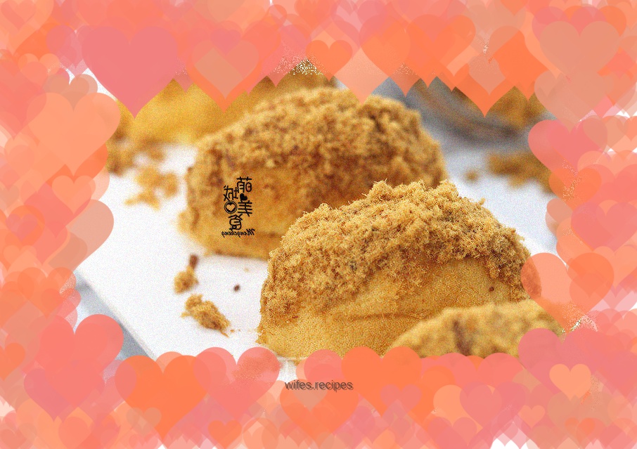 Soft meat floss cake