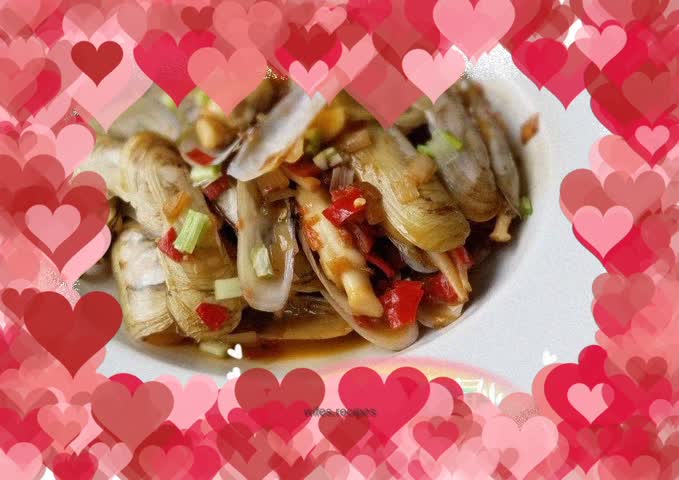 Stir-fried razor clams-the simplest home-cooked dish