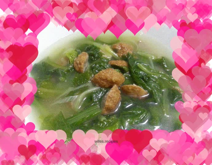 Cabbage and meatball soup