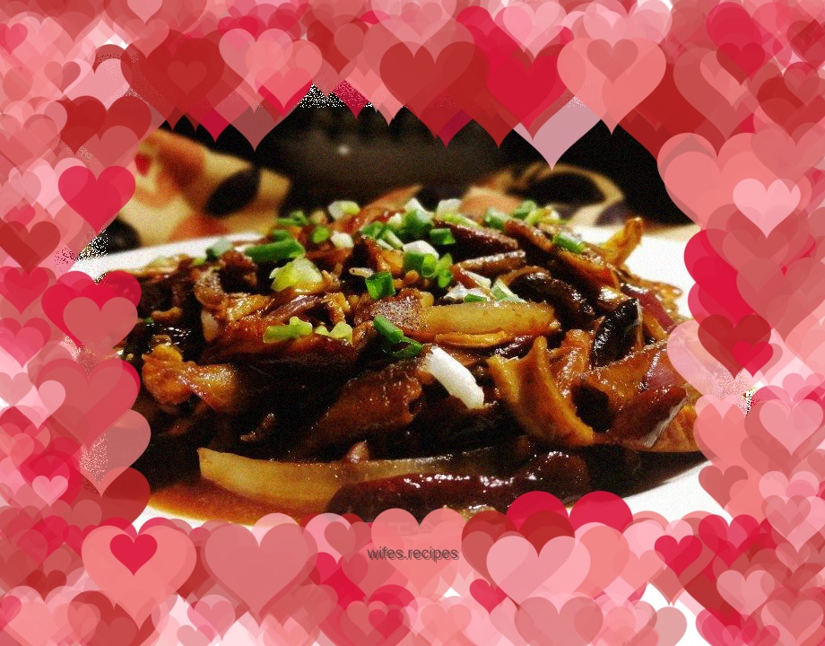 Fried shredded eel with onions