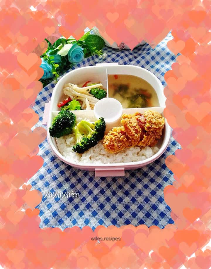 Crispy Chicken Leg Bento