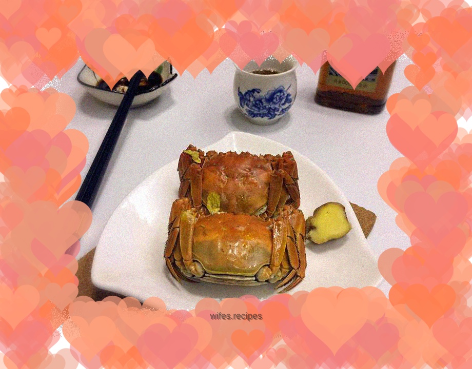 Steamed crab
