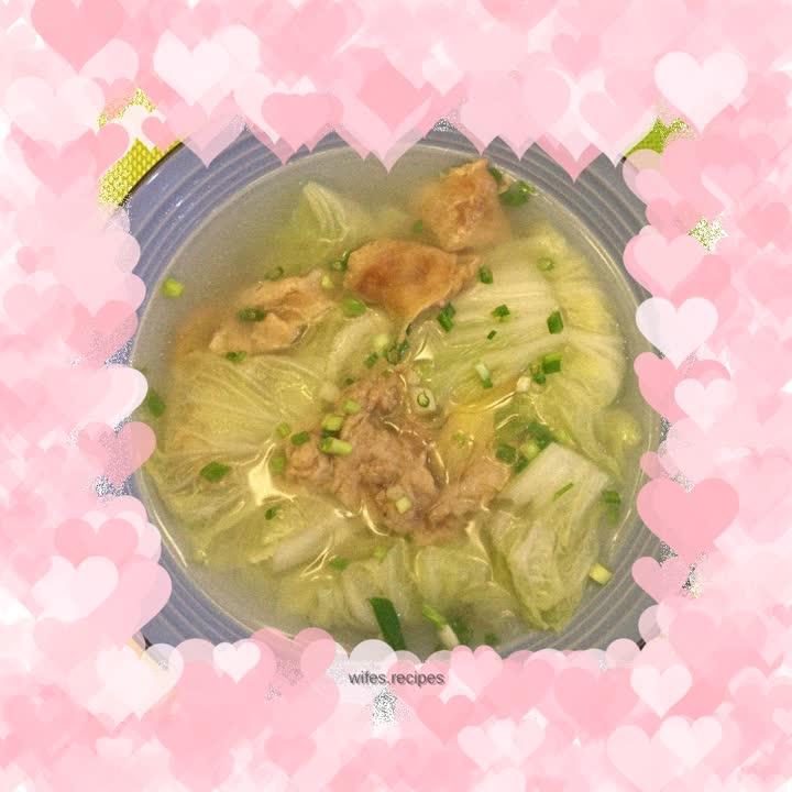 Oily cabbage soup