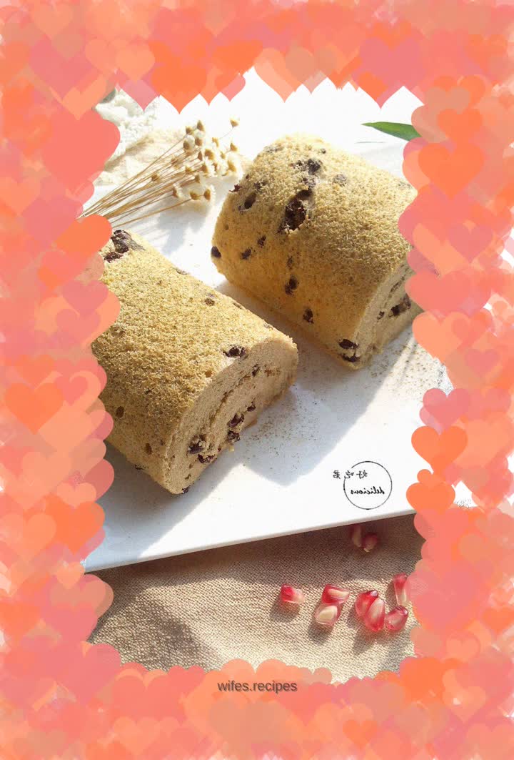 Red Bean Matcha Roll