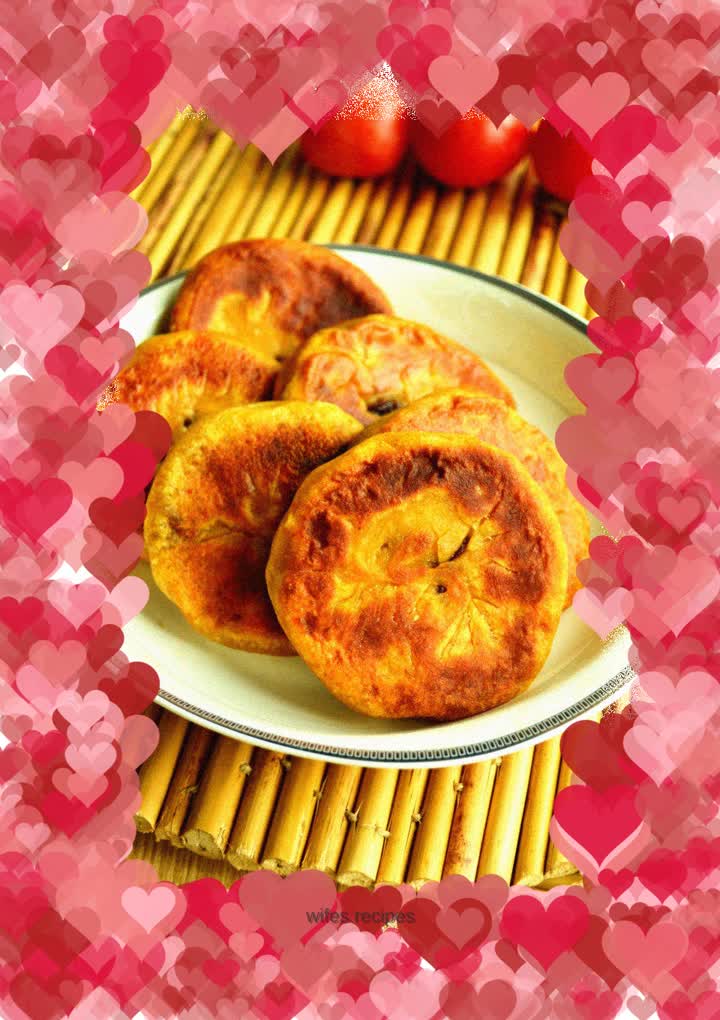 Persimmon Cake with Bean Paste