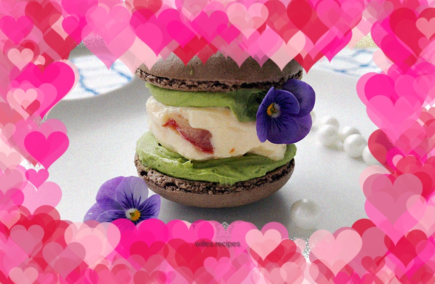 Ice cream macaron