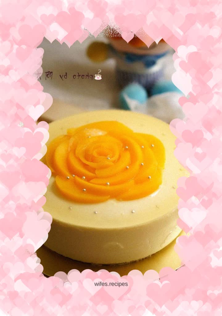 Yellow Peach Mousse Cake