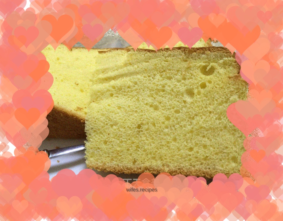 Chiffon cake with local eggs...