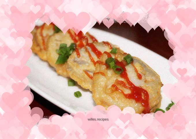 Fried lotus root sandwich