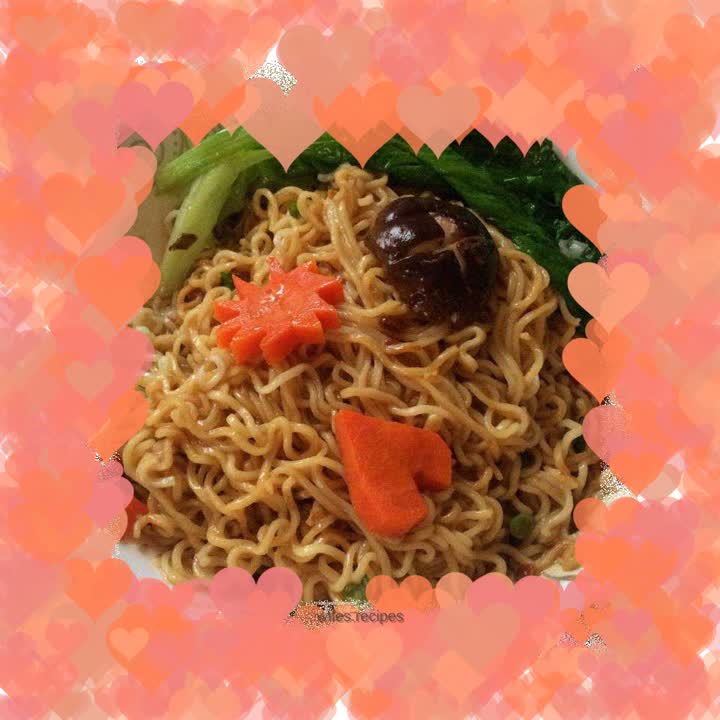 Noodles with scallion sauce