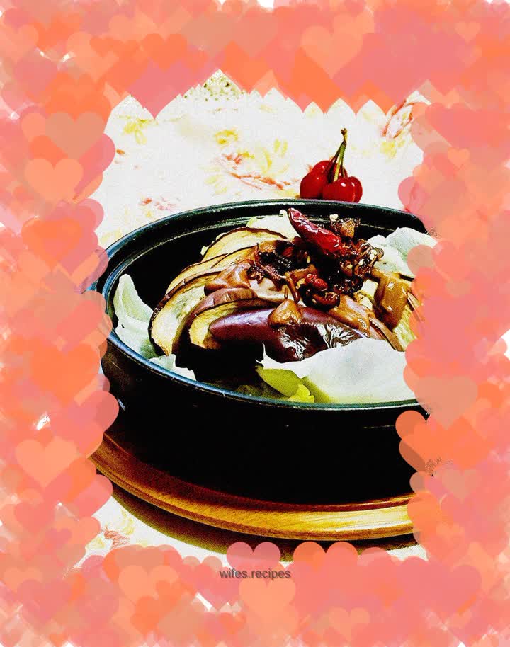 Summer quick dish--eggplant mixed with microwave sesame sauce