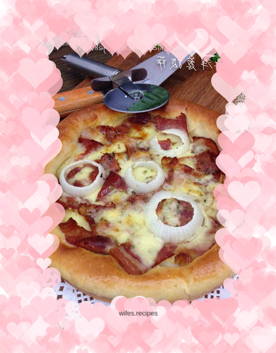 Bacon and Onion Pizza