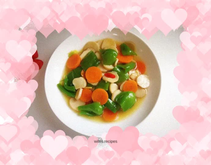 Stir-fried King Oyster Mushrooms with Wrinkled Peppers