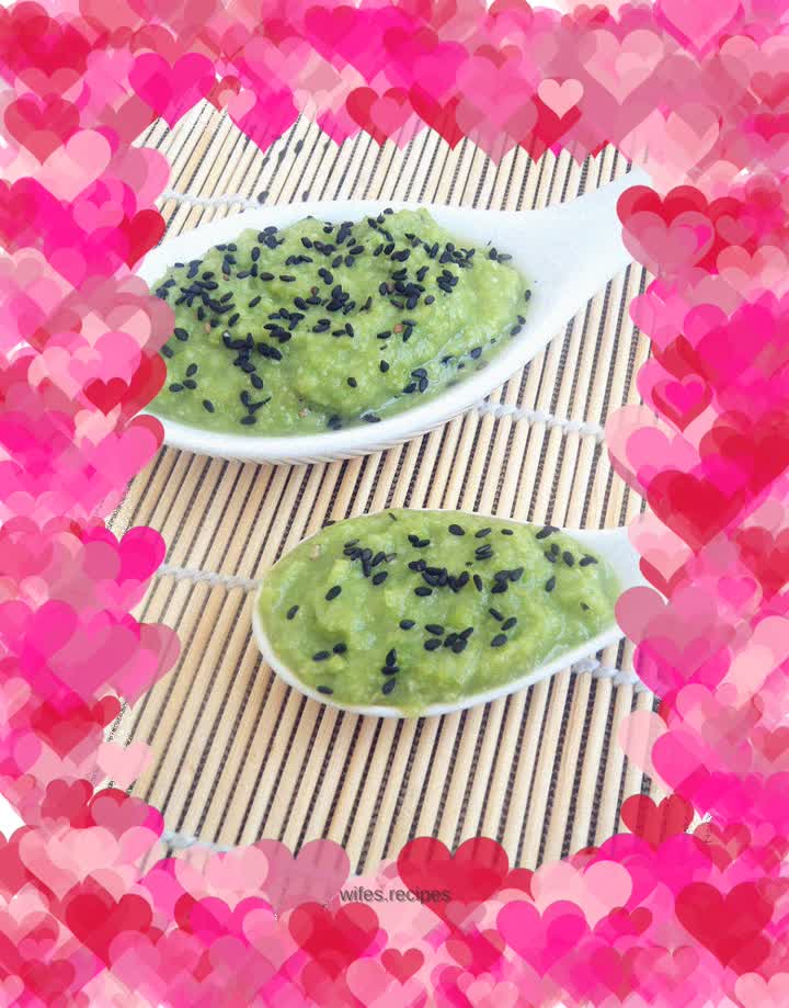 Black sesame pea paste