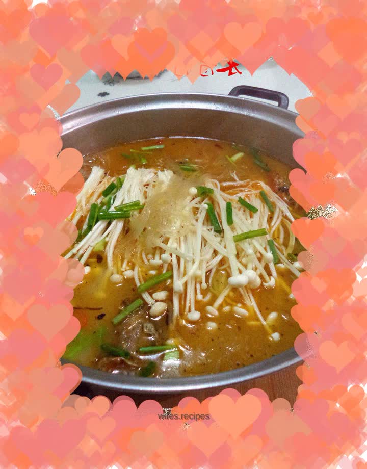 Enoki Mushroom Vermicelli Fish Soup