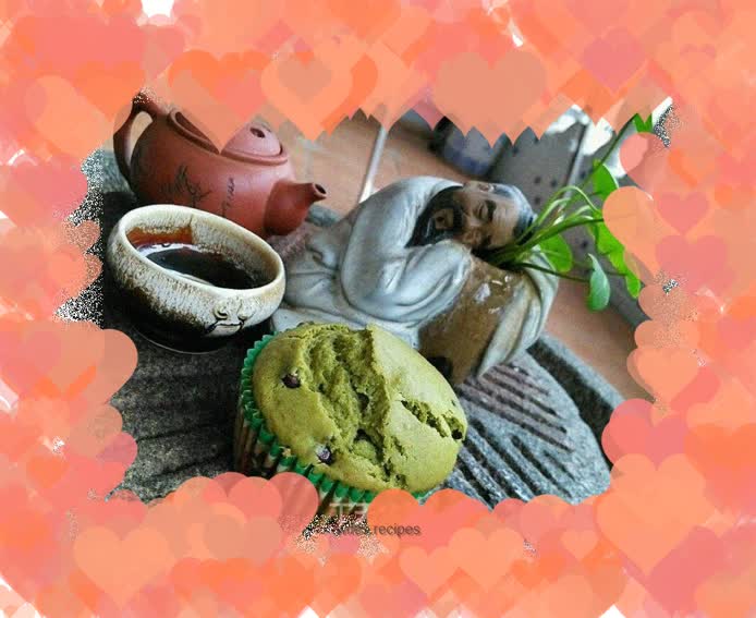 Matcha red bean muffin cake (12 pieces)