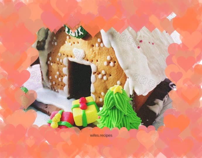 Late Gingerbread House---Homemade Gingerbread House for Children