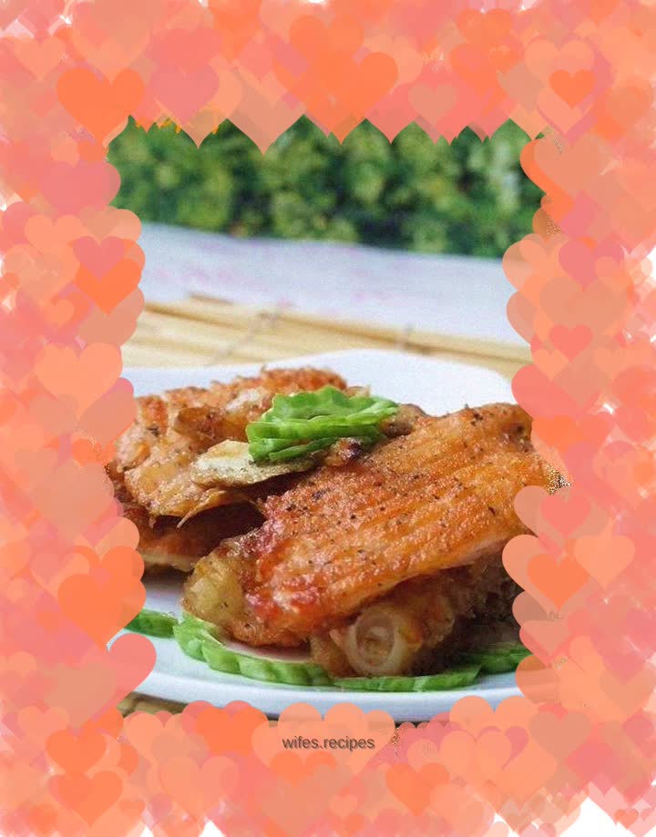 Garlic and Black Pepper Salmon Steak