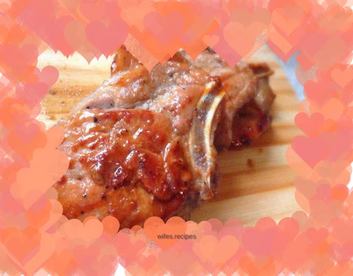 Black pepper pork chop