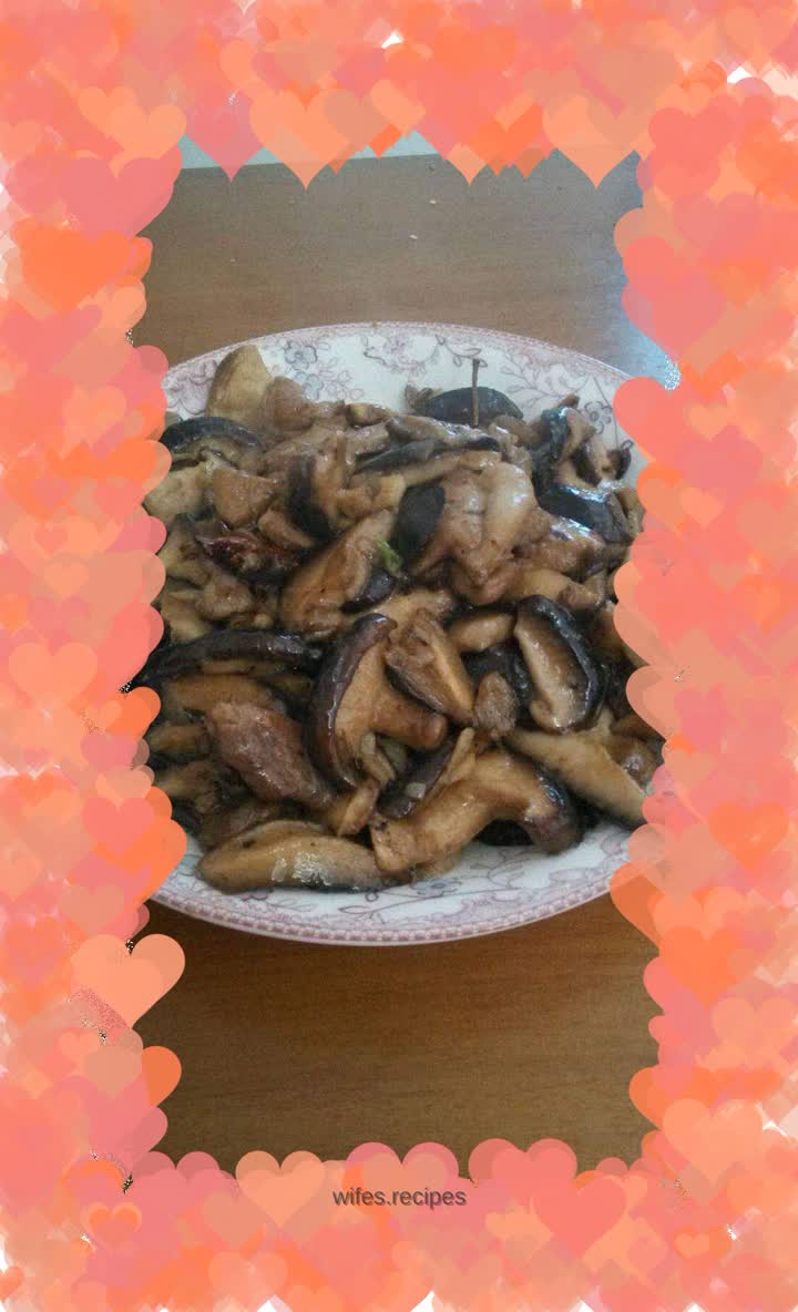 Mushroom meat slices