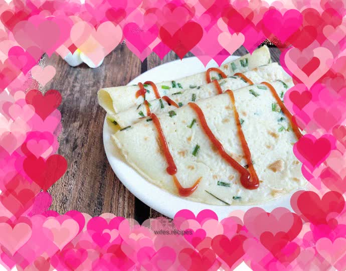 Scallion egg pancake