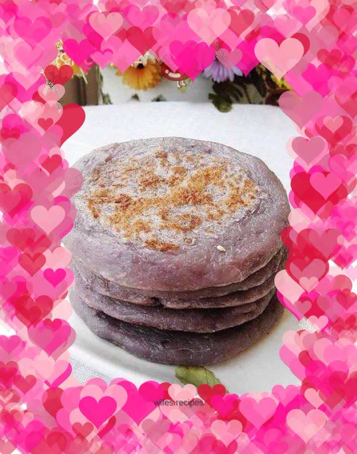 Purple potato brown sugar cake