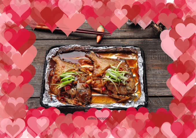 Braised pomfret and bream