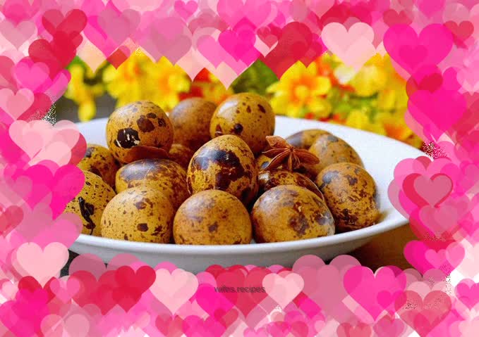 Spiced Tea Quail Eggs