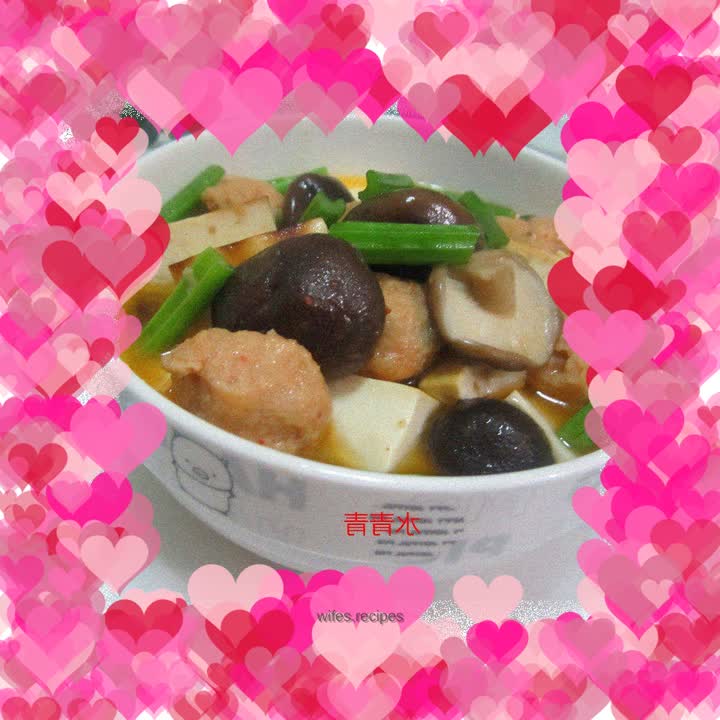 Boiled Mushroom Meatballs