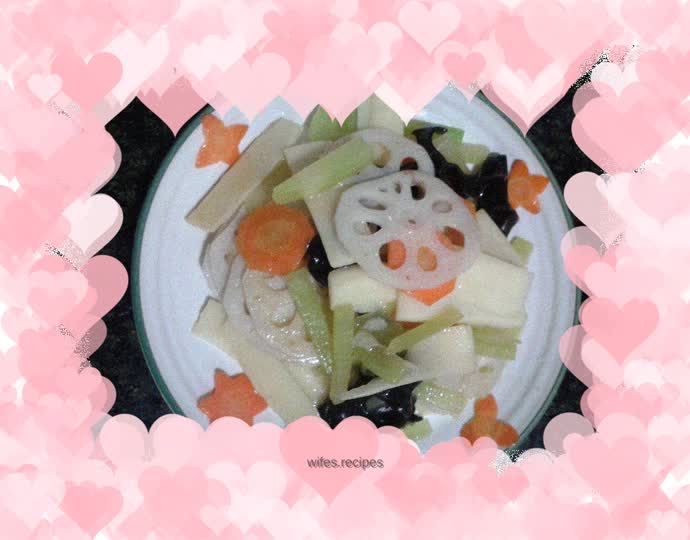 Moonlight over lotus pond