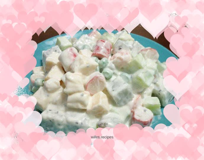 Vegetable, Fruit and Seafood Salad