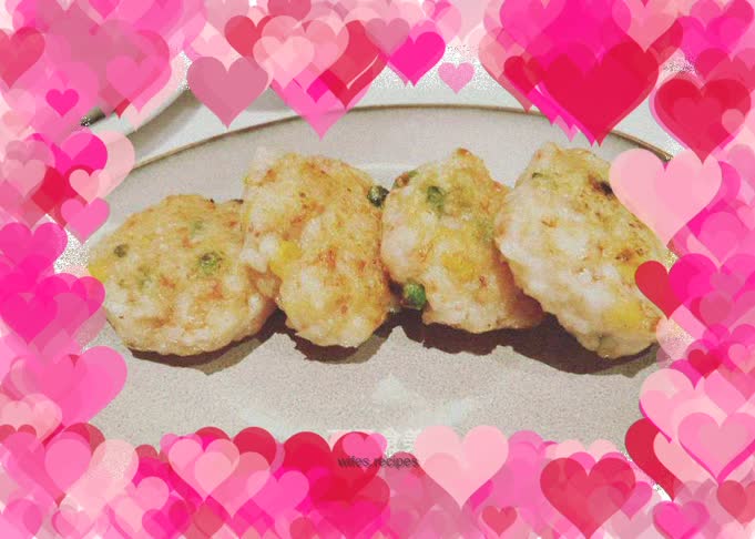 Pan-fried shrimp cake