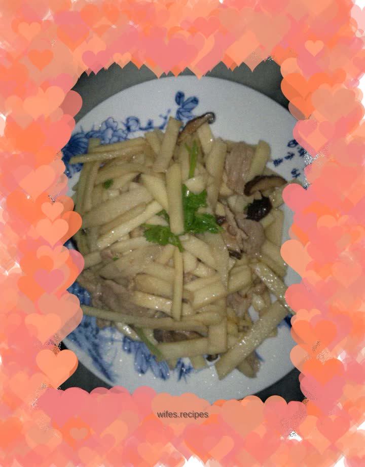 Stir-fried Pork with Mushrooms and Bamboo Shoots