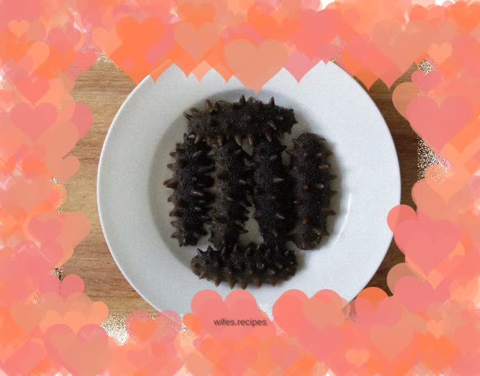 How to make light dried sea cucumber for hair