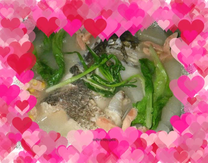 Carrot and fish head soup