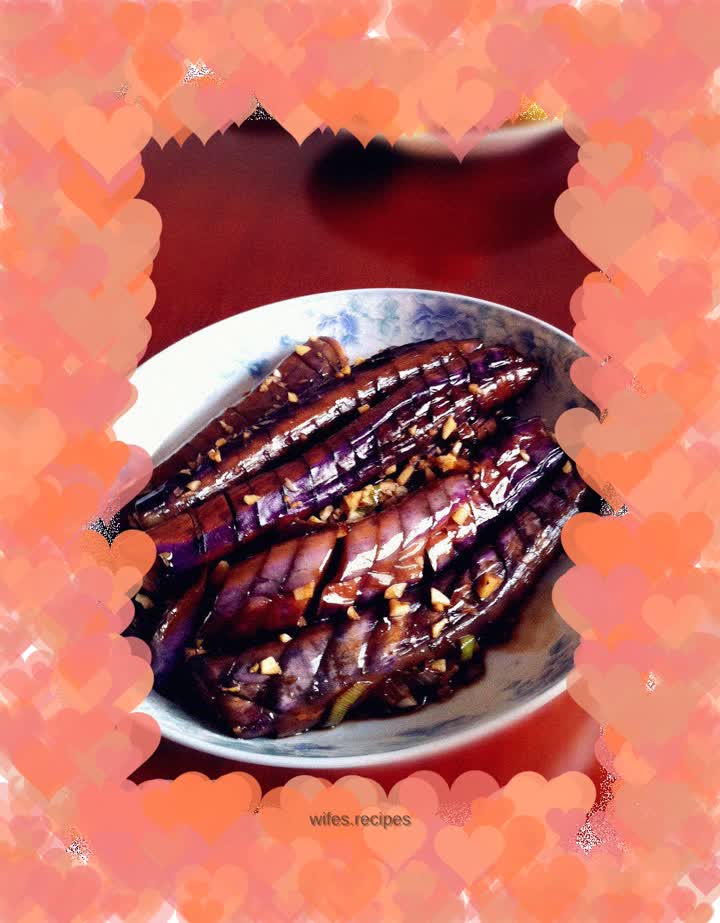 Garlic long eggplant