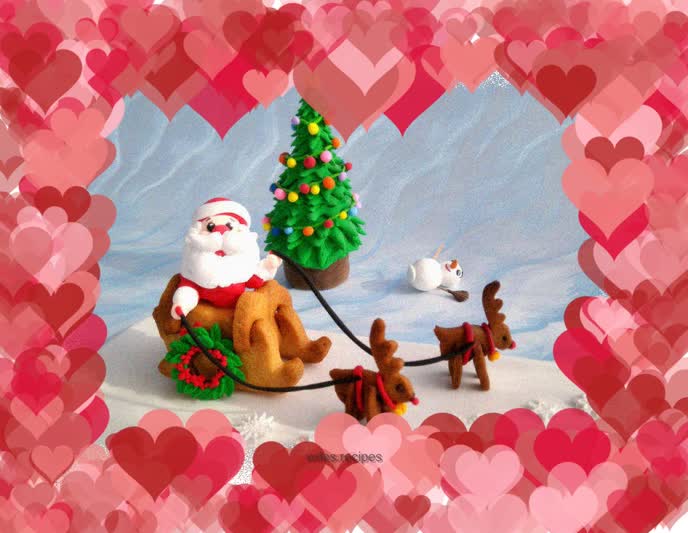 Christmas three-dimensional cookies