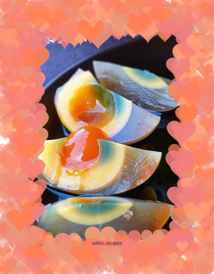 Homemade preserved eggs