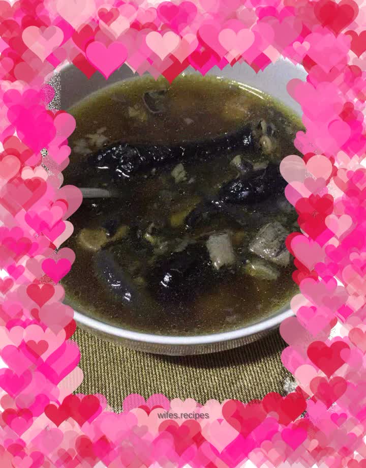 Black-bone chicken and angelica soup