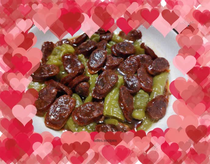 Steamed Sausage with Green Pepper