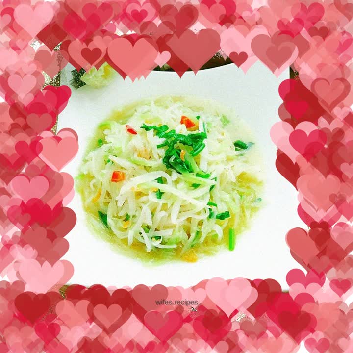 Shredded shrimp and radish