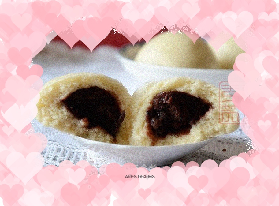 Bean dregs and red bean buns