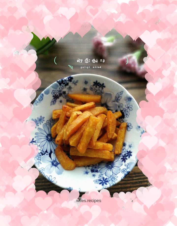 Fried sweet potato sticks