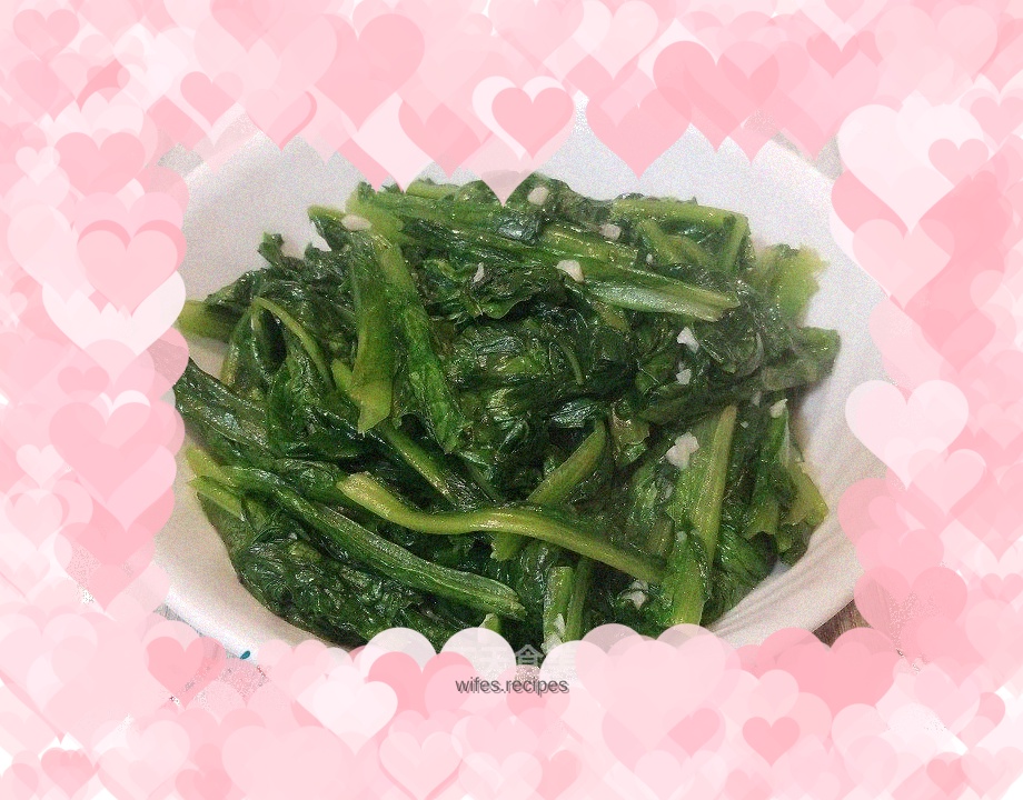 Stir-fried vegetables with garlic