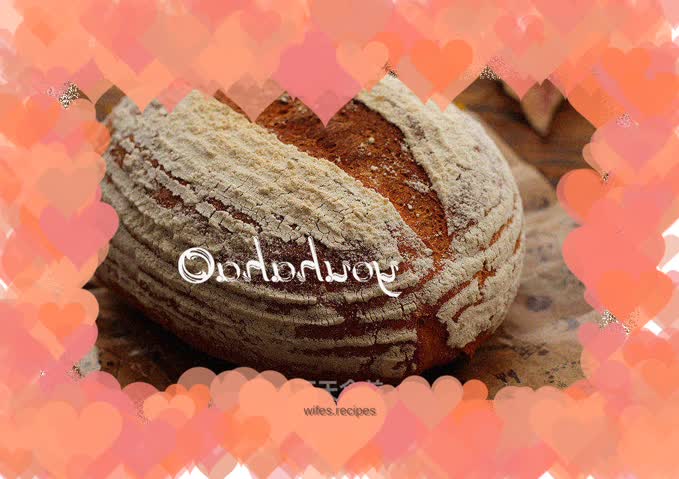 Soft European bread with wolfberry