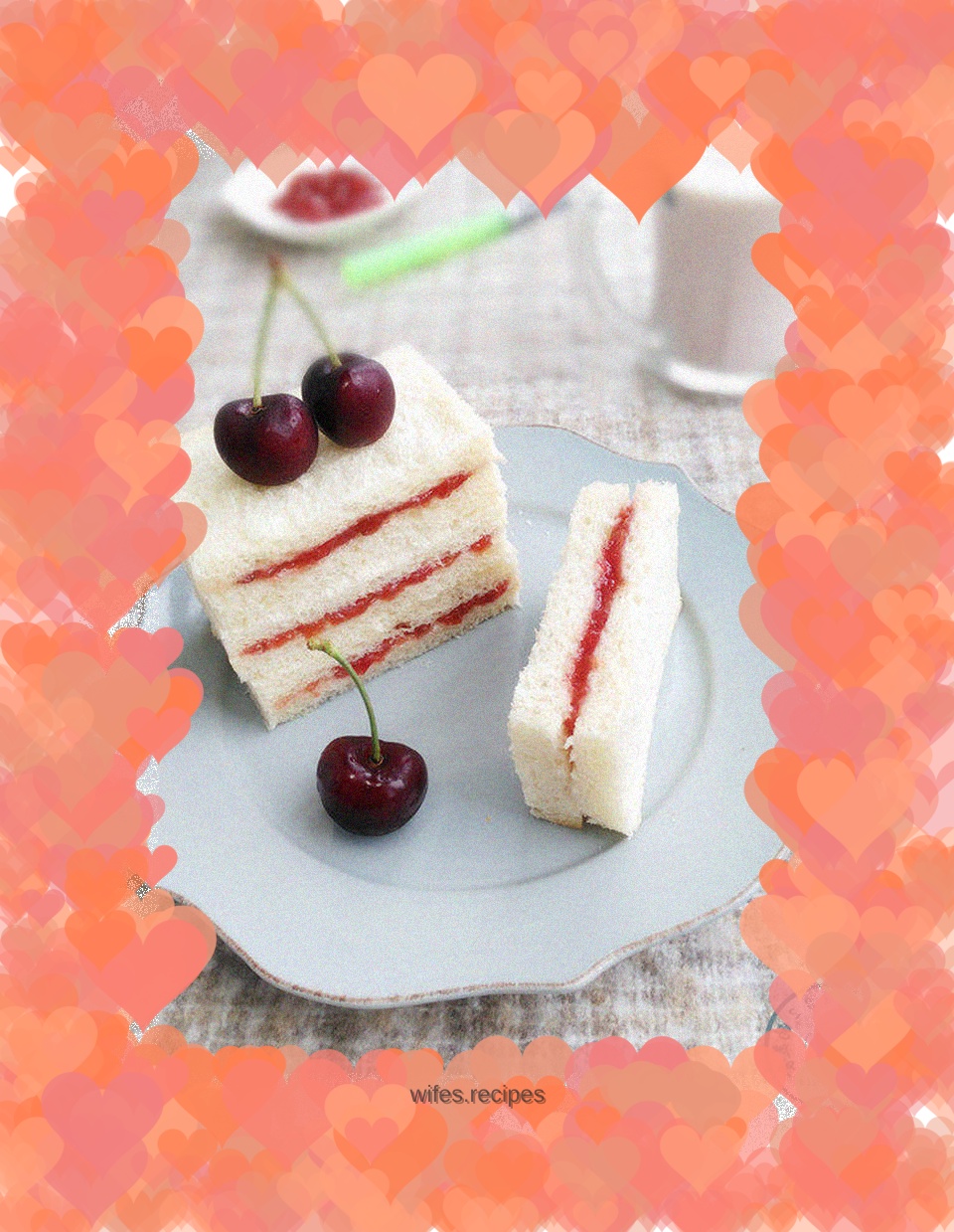 ~Cherry Jam Sandwich Bread